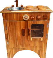 darrahopens Baby & Kids > Toys Combo Wooden Stove and Sink