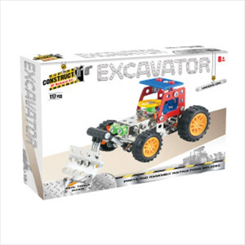 Darrahopens Baby & Kids > Toys Construct-It! - Excavator 117-Piece Metal Building Set