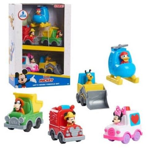 Darrahopens Baby & Kids > Toys Disney Mickey Let's Work Vehicle Play Set 3+