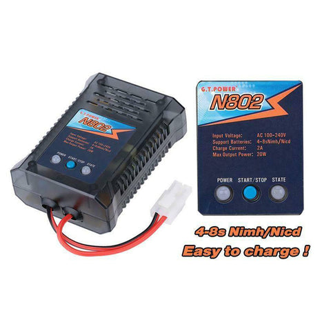 darrahopens Baby & Kids > Toys GT Power N802 NiMH NiCd Quick Battery AC Charger RC Hobby 2Amp Tamiya