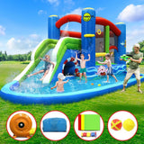 darrahopens Baby & Kids > Toys Happy Hop Inflatable Water Jumping Castle Bouncer Kid Toy Windsor Slide Splash