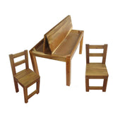 darrahopens Baby & Kids > Toys Hardwood study desk and 2 standard chairs