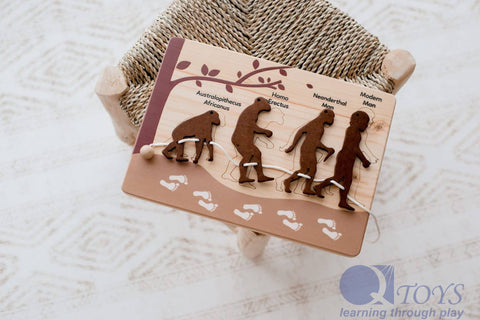 Darrahopens Baby & Kids > Toys Human evolution puzzle and lacing set
