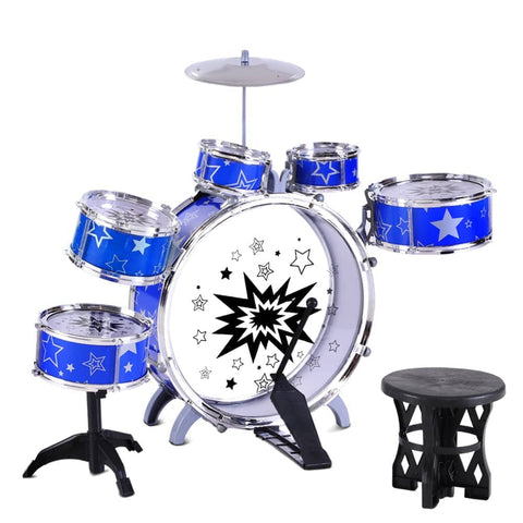 darrahopens Baby & Kids > Toys Keezi 11 Piece Kids Drum Set