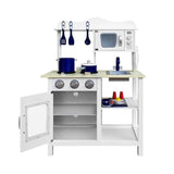 darrahopens Baby & Kids > Toys Keezi 18 Piece Kids Kitchen Play Set - White