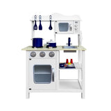 darrahopens Baby & Kids > Toys Keezi 18 Piece Kids Kitchen Play Set - White