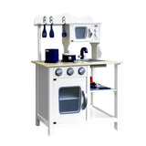 darrahopens Baby & Kids > Toys Keezi 18 Piece Kids Kitchen Play Set - White