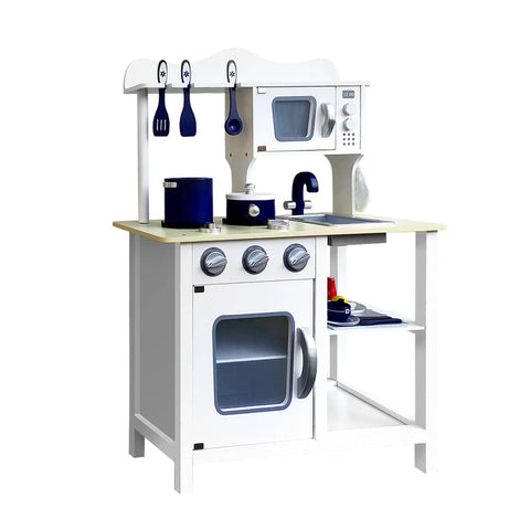 darrahopens Baby & Kids > Toys Keezi 18 Piece Kids Kitchen Play Set - White