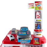 darrahopens Baby & Kids > Toys Keezi 24 Piece Kids Super Market Toy Set - Red & White