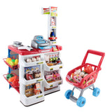 darrahopens Baby & Kids > Toys Keezi 24 Piece Kids Super Market Toy Set - Red & White