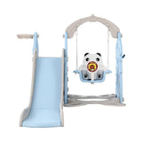 Darrahopens Baby & Kids > Toys Keezi Kids 170cm Slide and Swing Set Playground Basketball Hoop Ring Outdoor Toys Blue