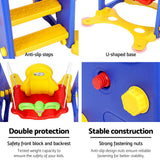 darrahopens Baby & Kids > Toys Keezi Kids 3-in-1 Slide Swing with Basketball Hoop Toddler Outdoor Indoor Play