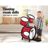 darrahopens Baby & Kids > Toys Keezi Kids 7 Drum Set Junior Drums Kit Musical Play Toys Childrens Mini Big Band