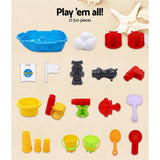 darrahopens Baby & Kids > Toys Keezi Kids Beach Sand and Water Toys Outdoor Table Pirate Ship Childrens Sandpit
