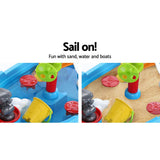 darrahopens Baby & Kids > Toys Keezi Kids Beach Sand and Water Toys Outdoor Table Pirate Ship Childrens Sandpit