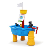 darrahopens Baby & Kids > Toys Keezi Kids Beach Sand and Water Toys Outdoor Table Pirate Ship Childrens Sandpit