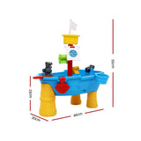 darrahopens Baby & Kids > Toys Keezi Kids Beach Sand and Water Toys Outdoor Table Pirate Ship Childrens Sandpit