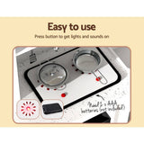 darrahopens Baby & Kids > Toys Keezi Kids Kitchen Set Pretend Play Wooden Toys Cooking Cookware Childrens Toy