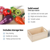 darrahopens Baby & Kids > Toys Keezi Kids Pretend Play Food Kitchen Wooden Toys Childrens Cooking Utensils Food