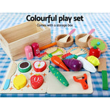 darrahopens Baby & Kids > Toys Keezi Kids Pretend Play Food Kitchen Wooden Toys Childrens Cooking Utensils Food