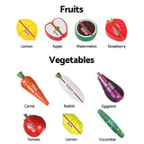darrahopens Baby & Kids > Toys Keezi Kids Pretend Play Food Kitchen Wooden Toys Childrens Cooking Utensils Food