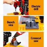 darrahopens Baby & Kids > Toys Keezi Kids Pretend Play Set Workbench Tools 54pcs Builder Work Childrens Toys