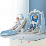 darrahopens Baby & Kids > Toys Keezi Kids Slide 170cm Extra Long Swing Basketball Hoop Toddlers PlaySet Blue