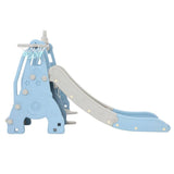 darrahopens Baby & Kids > Toys Keezi Kids Slide 170cm Extra Long Swing Basketball Hoop Toddlers PlaySet Blue