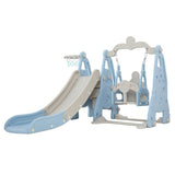 darrahopens Baby & Kids > Toys Keezi Kids Slide 170cm Extra Long Swing Basketball Hoop Toddlers PlaySet Blue