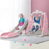 darrahopens Baby & Kids > Toys Keezi Kids Slide 170cm Extra Long Swing Basketball Hoop Toddlers PlaySet Pink