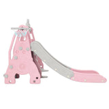 darrahopens Baby & Kids > Toys Keezi Kids Slide 170cm Extra Long Swing Basketball Hoop Toddlers PlaySet Pink