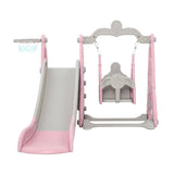 darrahopens Baby & Kids > Toys Keezi Kids Slide 170cm Extra Long Swing Basketball Hoop Toddlers PlaySet Pink