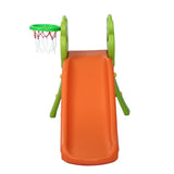 darrahopens Baby & Kids > Toys Keezi Kids Slide Basketball Hoop Activity Center Outdoor Toddler Play Set Orange