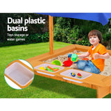 darrahopens Baby & Kids > Toys Keezi Outdoor Canopy Sand Pit
