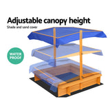 darrahopens Baby & Kids > Toys Keezi Outdoor Canopy Sand Pit