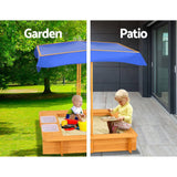 darrahopens Baby & Kids > Toys Keezi Outdoor Canopy Sand Pit