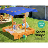 darrahopens Baby & Kids > Toys Keezi Outdoor Canopy Sand Pit
