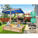 darrahopens Baby & Kids > Toys Keezi Wooden Outdoor Sand Box Set Sand Pit- Natural Wood