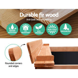 darrahopens Baby & Kids > Toys Keezi Wooden Outdoor Sandpit Set - Natural Wood