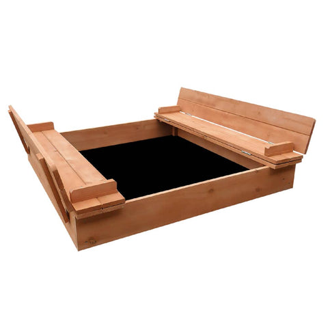 darrahopens Baby & Kids > Toys Keezi Wooden Outdoor Sandpit Set - Natural Wood
