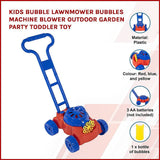 darrahopens Baby & Kids > Toys Kids Bubble Lawnmower Bubbles Machine Blower Outdoor Garden Party Toddler Toy