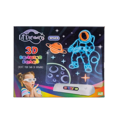 Darrahopens Baby & Kids > Toys Lil Dreamers Space 3D Illuminate Drawing Board