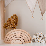 darrahopens Baby & Kids > Toys Natural Stacking Rainbow Blocks