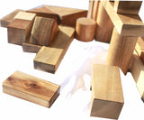 darrahopens Baby & Kids > Toys NATURAL WOOD BLOCKS 34 PCS
