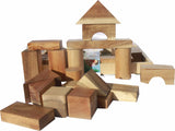 darrahopens Baby & Kids > Toys NATURAL WOOD BLOCKS 34 PCS