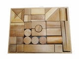 darrahopens Baby & Kids > Toys NATURAL WOOD BLOCKS 34 PCS