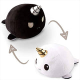 Darrahopens Baby & Kids > Toys Reversible Plushie - Narwhal White/Black