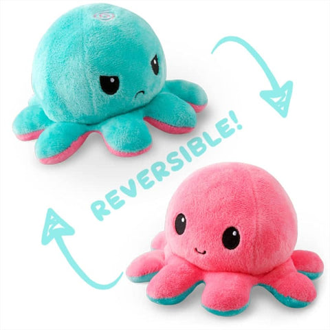 Darrahopens Baby & Kids > Toys Reversible Plushie - Octopus Light Pink/Light Blue
