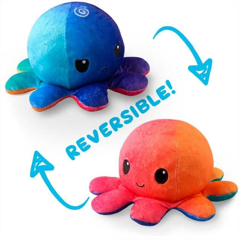Darrahopens Baby & Kids > Toys Reversible Plushie - Octopus Sunset/Mermaid