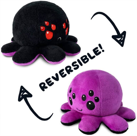 Darrahopens Baby & Kids > Toys Reversible Plushie - Spider Black/Purple